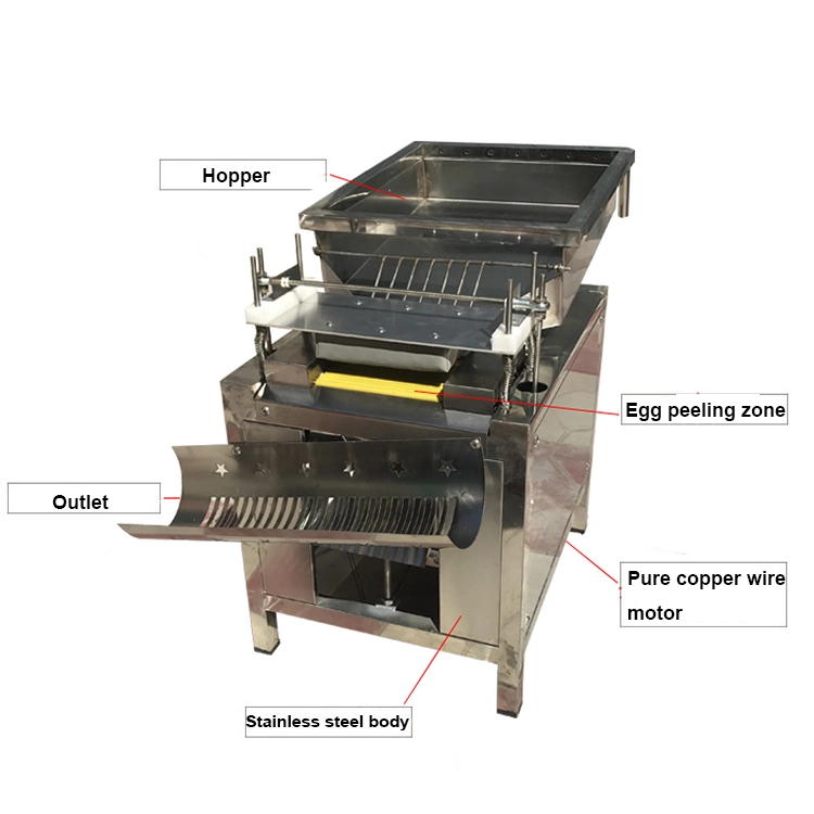 Automatic Small Quail Egg Peeler Peeling Shelling Quail Egg Machine